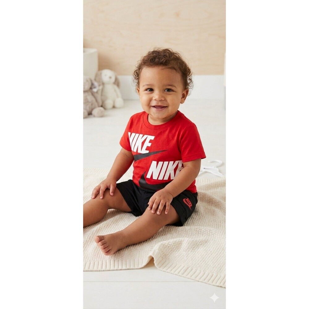 Nike Baby Boys Just Do It 2-Piece T-Shirt Short Set Size 24M